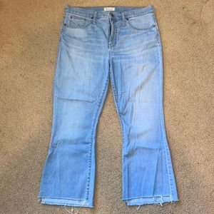 MADEWELL Cali Demi-Boot Jeans. Size 32. Light wash.